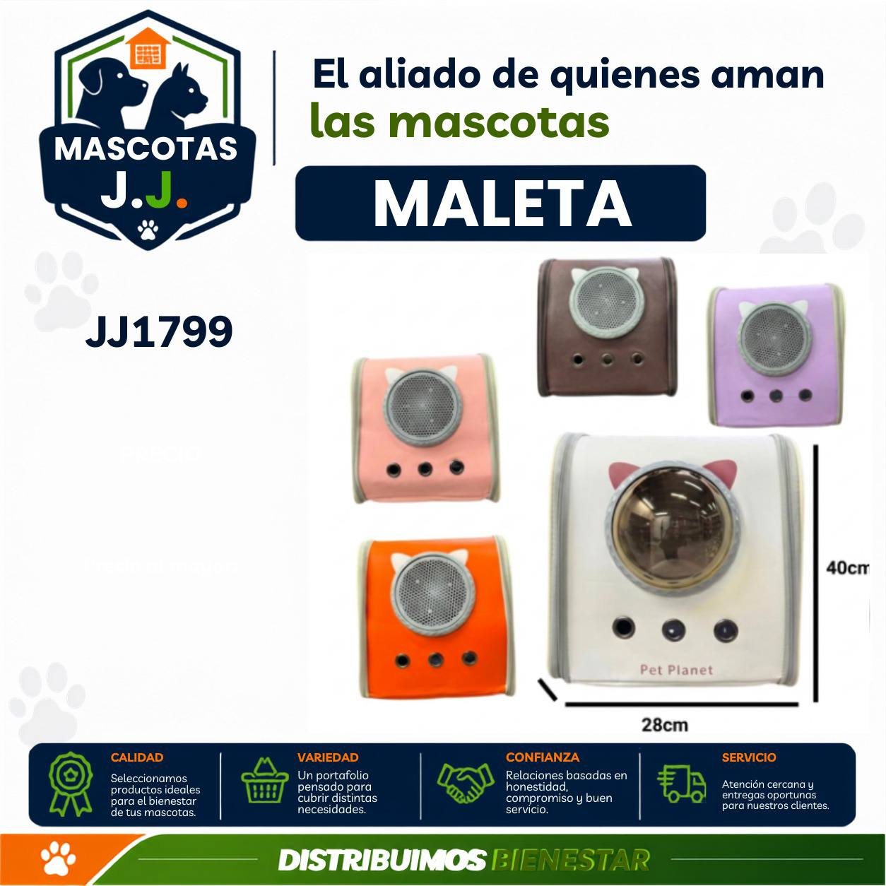 MALETA TRANSPORTADORA PARA MASCOTAS
