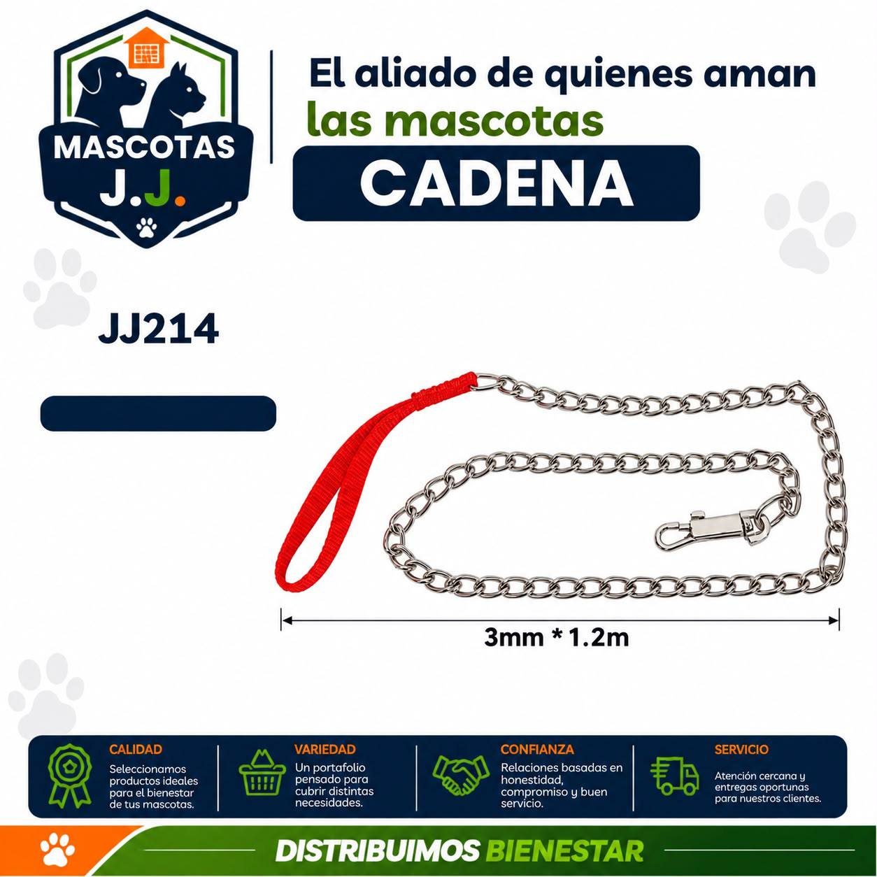 CADENA PARA MASCOTAS