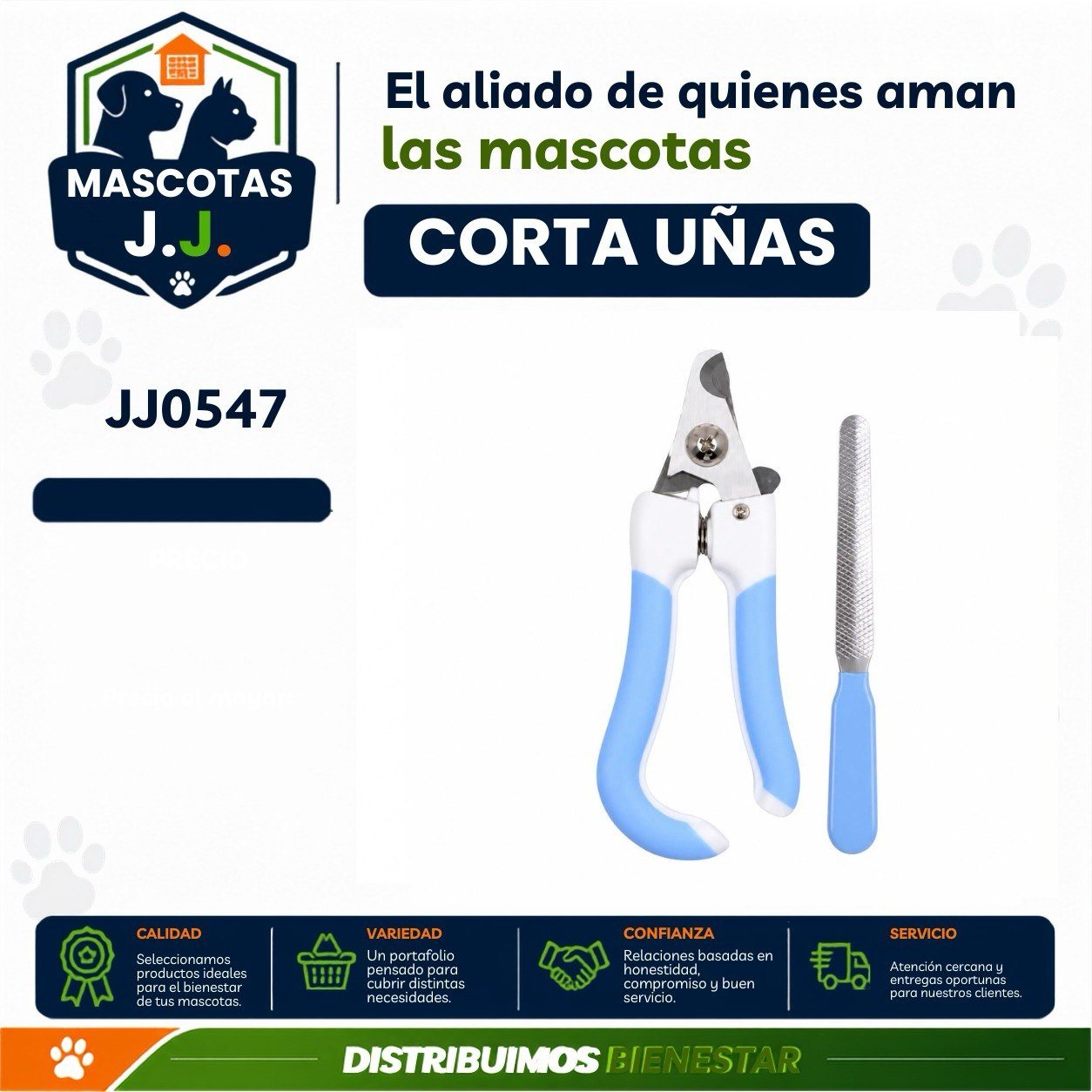 CORTA UÑAS Y LIMA PARA MASCOTAS